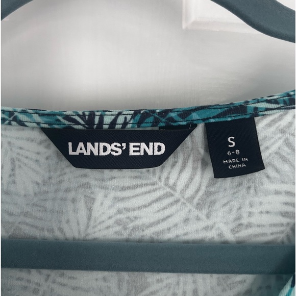 Lands' End Leaf Pattern Dress (size S) - Picture 3 of 3